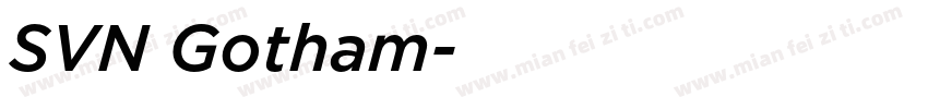 SVN Gotham字体转换